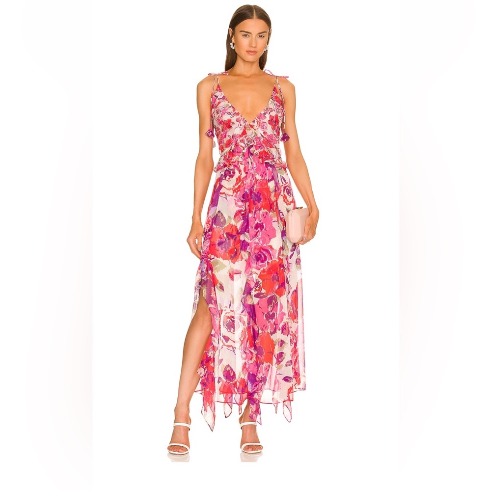 Floral Pink Maxi Dress